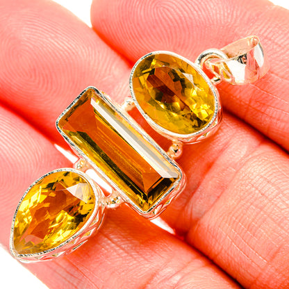 Citrine Pendants handcrafted by Ana Silver Co - PD34810