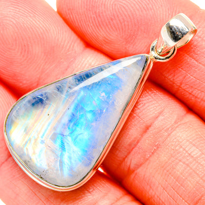 Rainbow Moonstone Pendants handcrafted by Ana Silver Co - PD34824