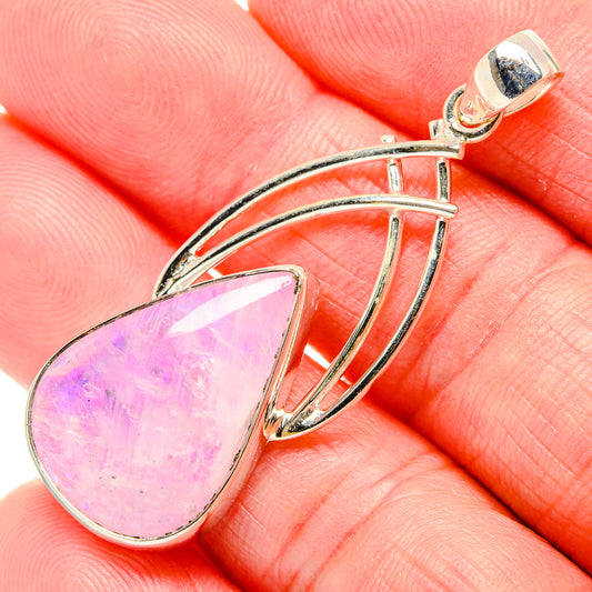 Pink Moonstone Pendants handcrafted by Ana Silver Co - PD34826
