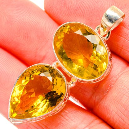 Citrine Pendants handcrafted by Ana Silver Co - PD34828
