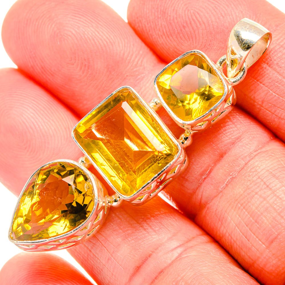 Citrine Pendants handcrafted by Ana Silver Co - PD34833
