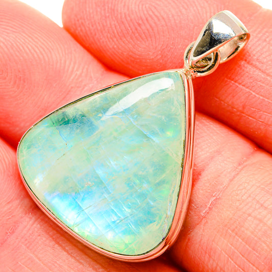 Green Moonstone Pendants handcrafted by Ana Silver Co - PD34841