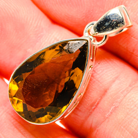 Mandarin Citrine Pendants handcrafted by Ana Silver Co - PD34842