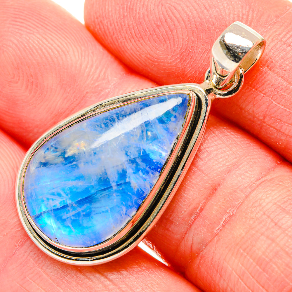Rainbow Moonstone Pendants handcrafted by Ana Silver Co - PD34850