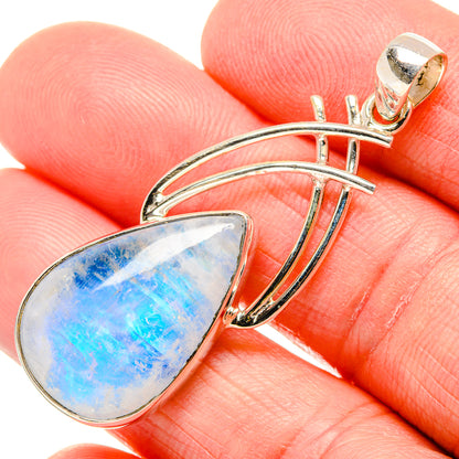 Rainbow Moonstone Pendants handcrafted by Ana Silver Co - PD34852