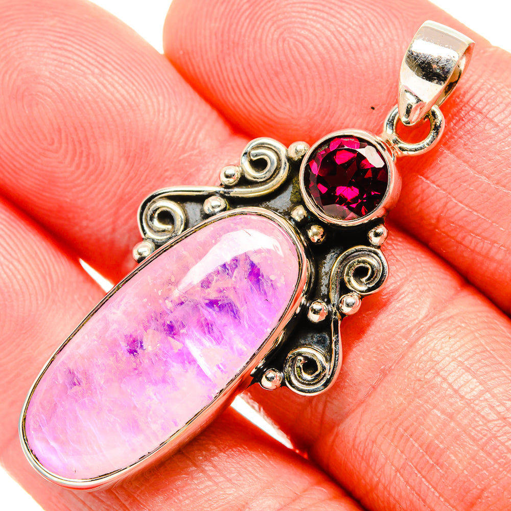 Pink Moonstone Pendants handcrafted by Ana Silver Co - PD34858