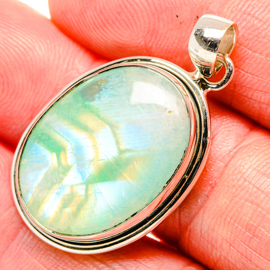 Green Moonstone Pendants handcrafted by Ana Silver Co - PD34860