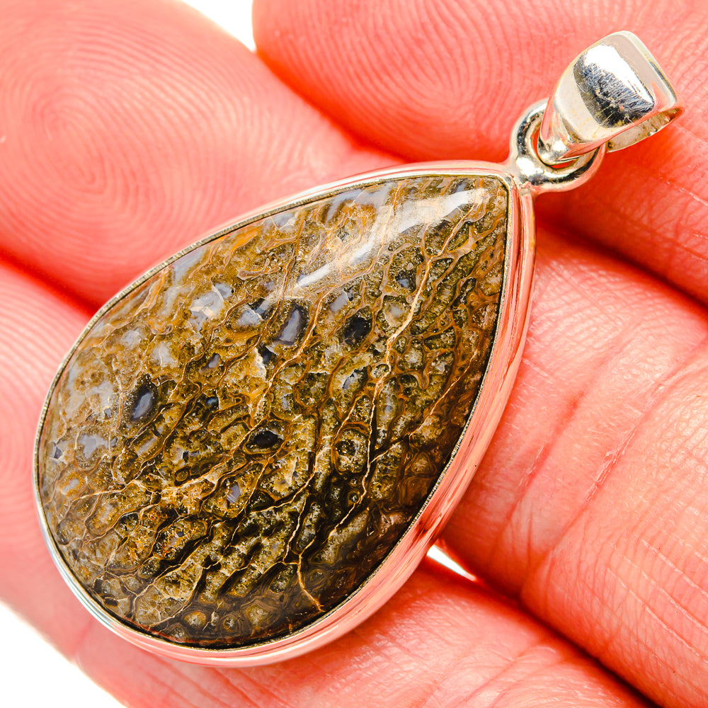 Dinosaur Bone Pendants handcrafted by Ana Silver Co - PD34867