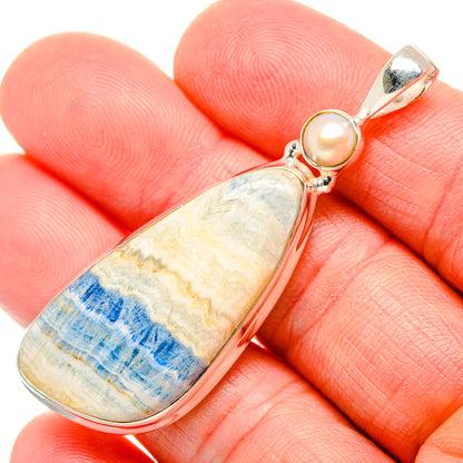 Blue Scheelite Pendants handcrafted by Ana Silver Co - PD34874