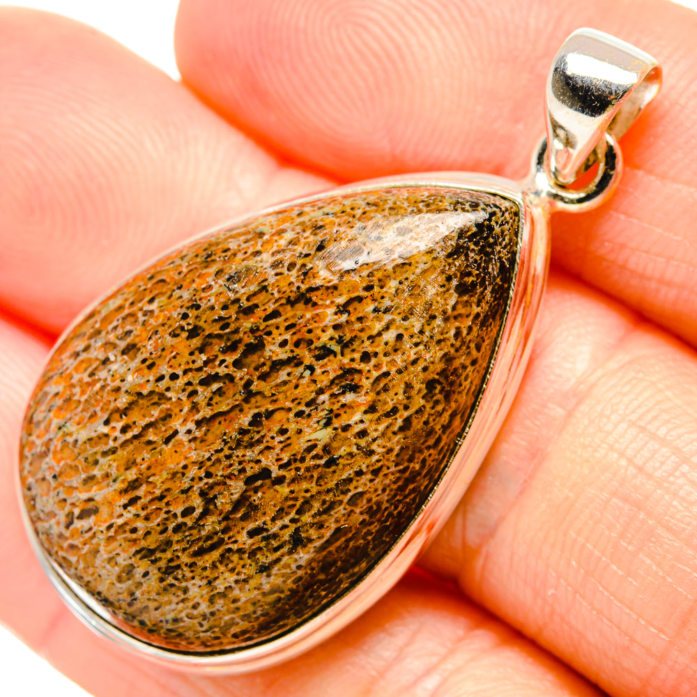 Dinosaur Bone Pendants handcrafted by Ana Silver Co - PD34878