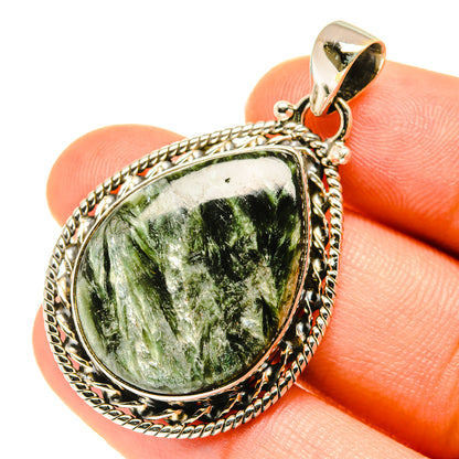 Seraphinite Pendants handcrafted by Ana Silver Co - PD3488
