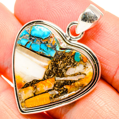 Spiny Oyster Turquoise Pendants handcrafted by Ana Silver Co - PD34881