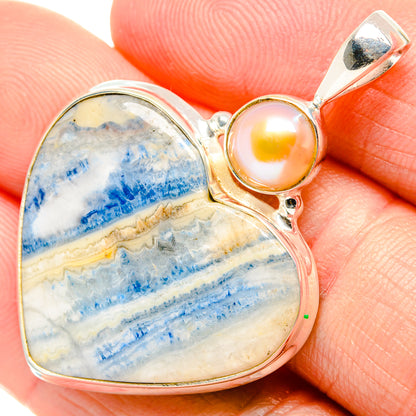 Blue Scheelite Pendants handcrafted by Ana Silver Co - PD34882