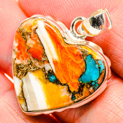 Spiny Oyster Turquoise Pendants handcrafted by Ana Silver Co - PD34886