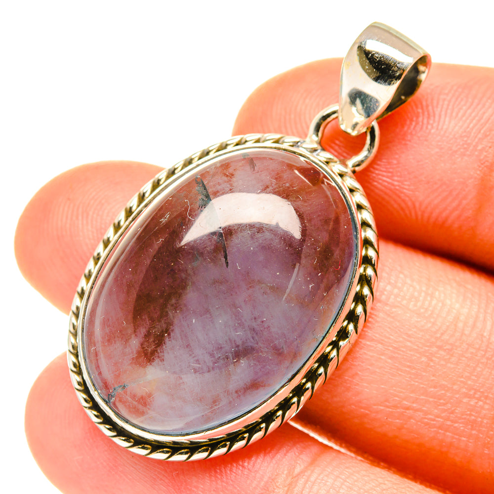 Blue Fluorite Pendants handcrafted by Ana Silver Co - PD3489