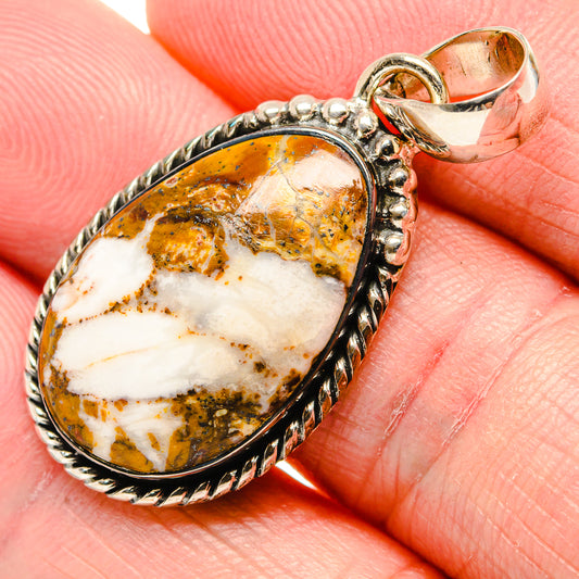 Peanut Wood Jasper Pendants handcrafted by Ana Silver Co - PD34899