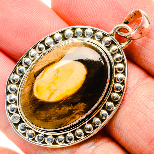 Peanut Wood Jasper Pendants handcrafted by Ana Silver Co - PD34901
