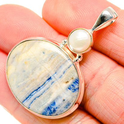 Blue Scheelite Pendants handcrafted by Ana Silver Co - PD34905
