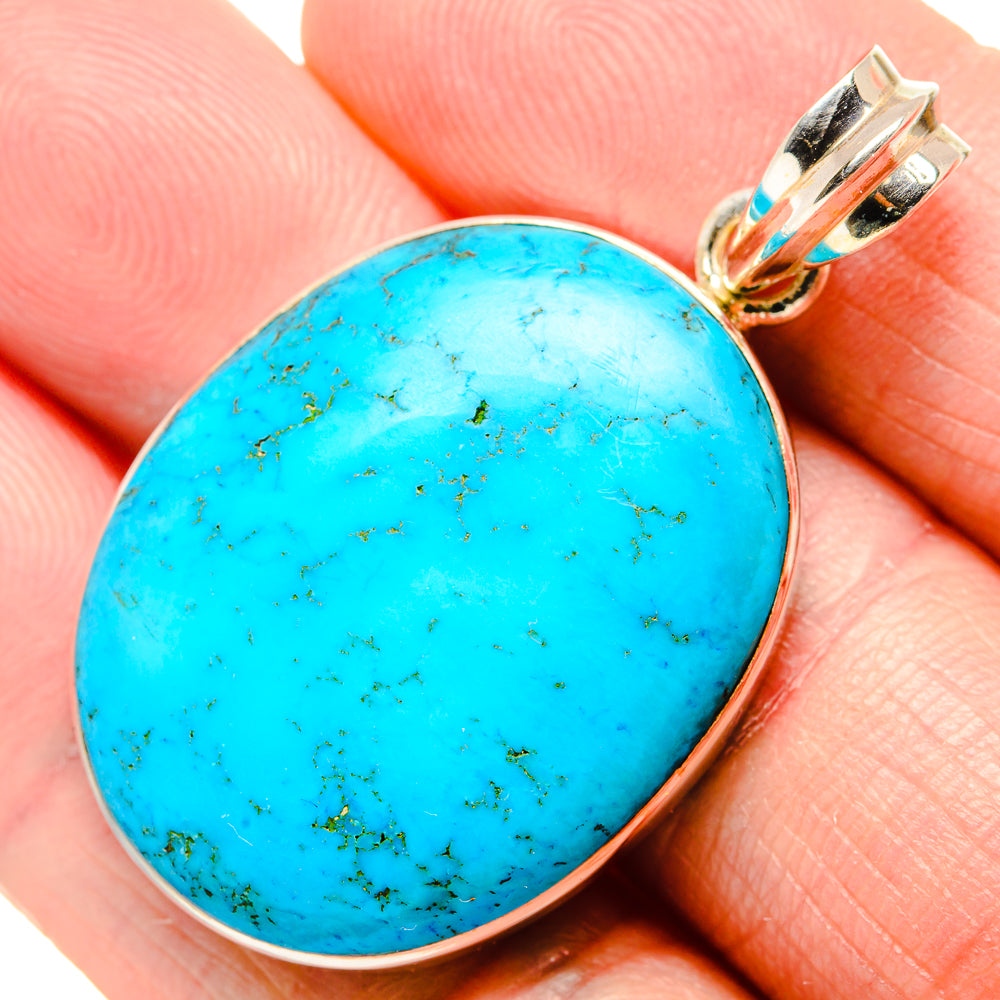 Tibetan Turquoise Pendants handcrafted by Ana Silver Co - PD34906