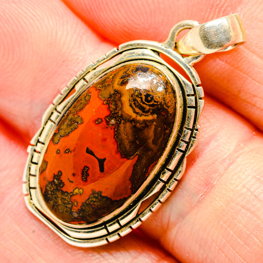 Moroccan Agate Pendants handcrafted by Ana Silver Co - PD34907