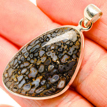 Dinosaur Bone Pendants handcrafted by Ana Silver Co - PD34908