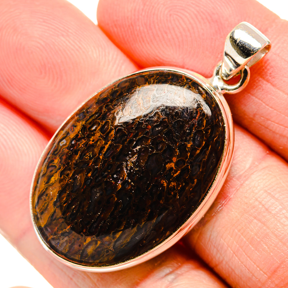 Dinosaur Bone Pendants handcrafted by Ana Silver Co - PD34911