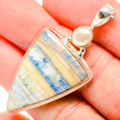 Blue Scheelite Pendants handcrafted by Ana Silver Co - PD34913