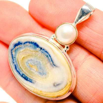 Blue Scheelite Pendants handcrafted by Ana Silver Co - PD34918