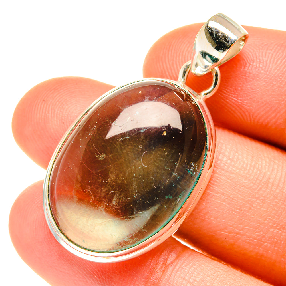Blue Fluorite Pendants handcrafted by Ana Silver Co - PD3492