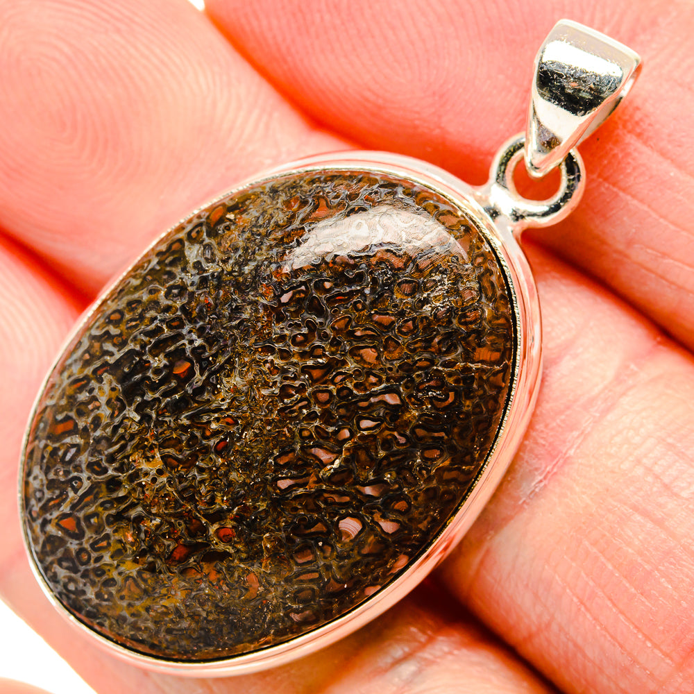 Dinosaur Bone Pendants handcrafted by Ana Silver Co - PD34924