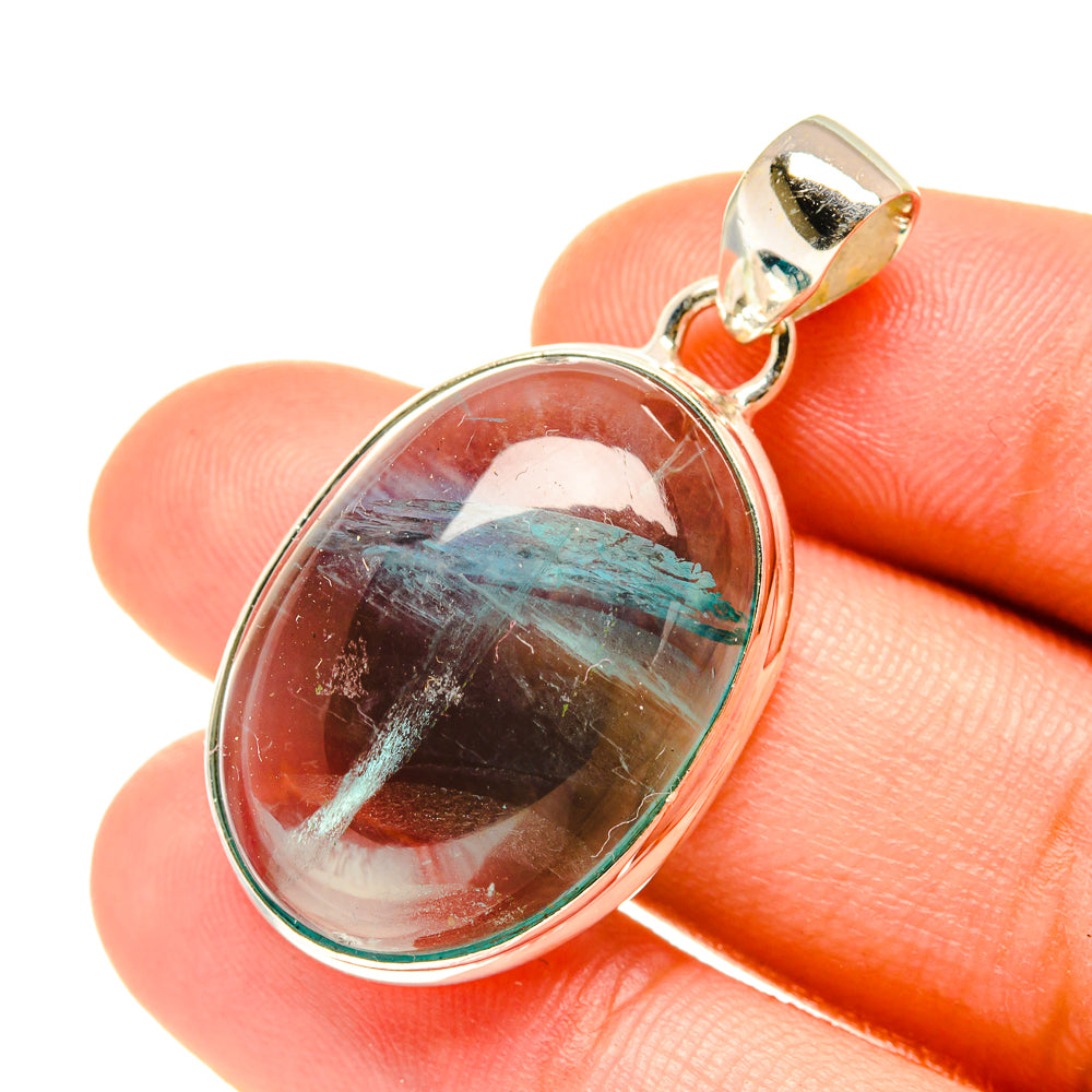 Blue Fluorite Pendants handcrafted by Ana Silver Co - PD3493
