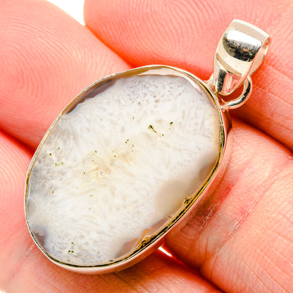 White Geode Slice Pendants handcrafted by Ana Silver Co - PD34932