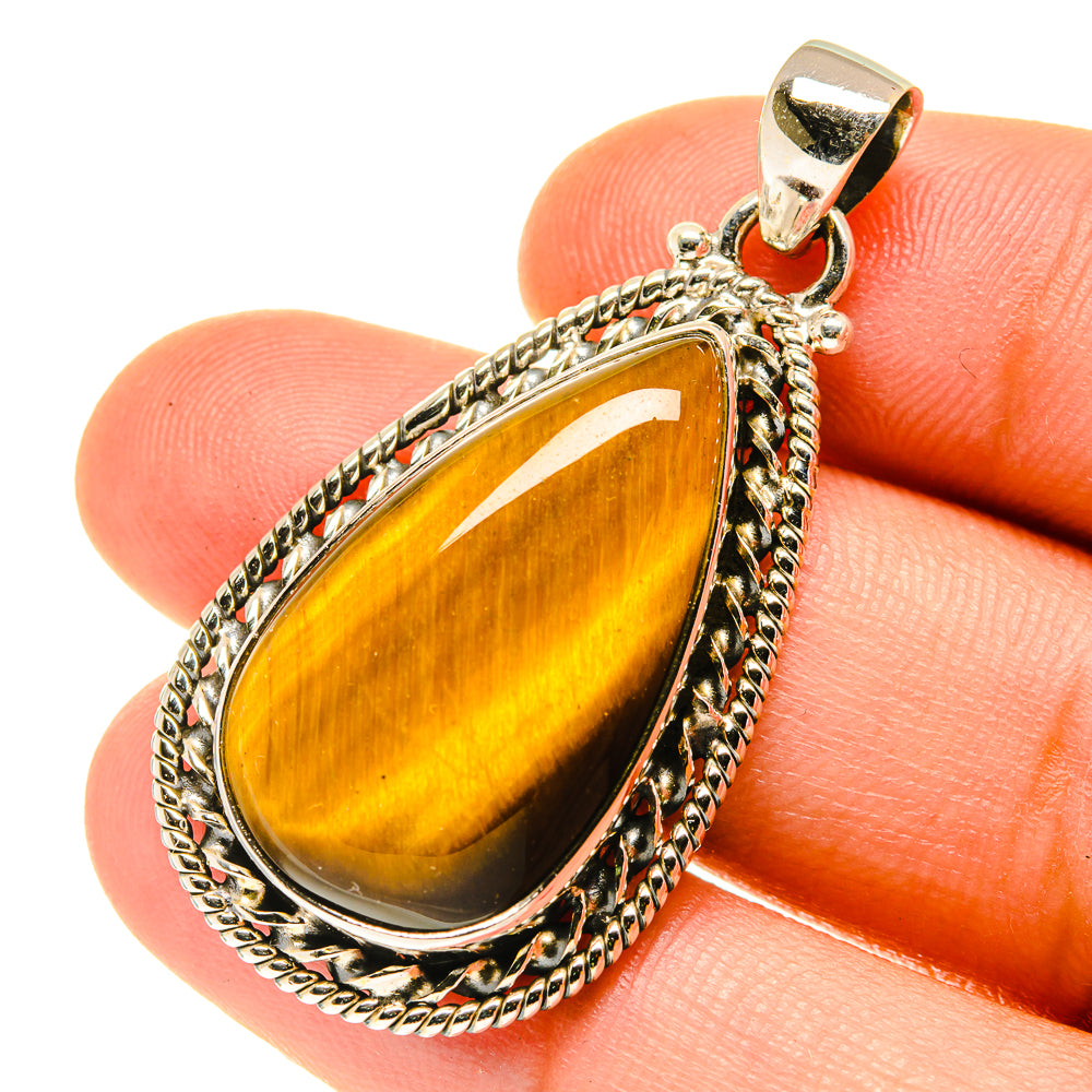 Tiger Eye Pendants handcrafted by Ana Silver Co - PD3494