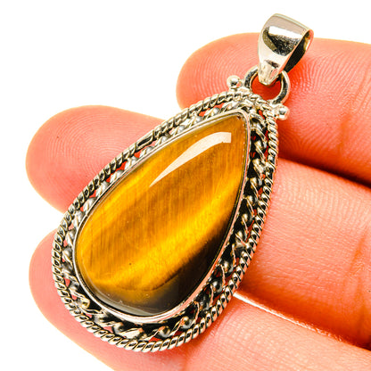 Tiger Eye Pendants handcrafted by Ana Silver Co - PD3494