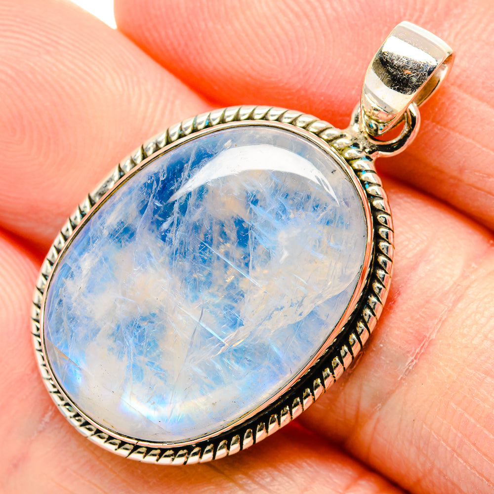 Rainbow Moonstone Pendants handcrafted by Ana Silver Co - PD34948