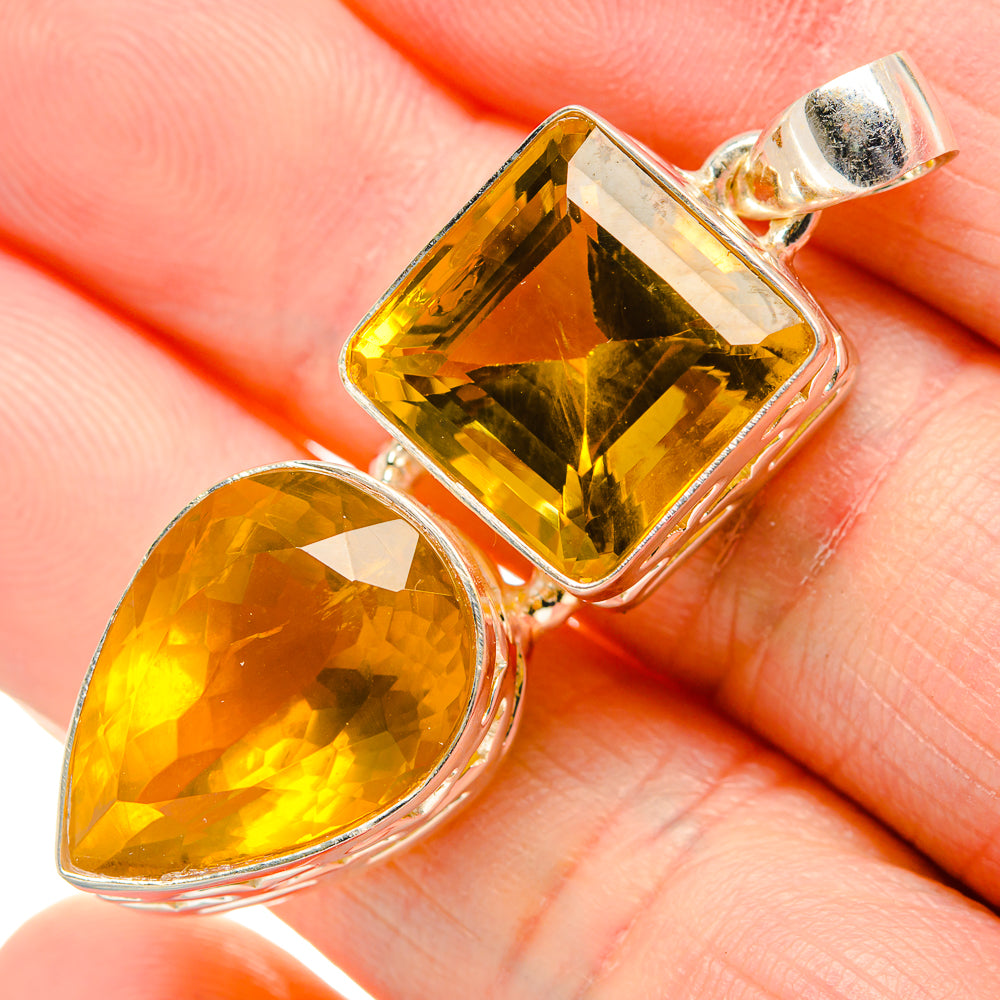 Citrine Pendants handcrafted by Ana Silver Co - PD34949