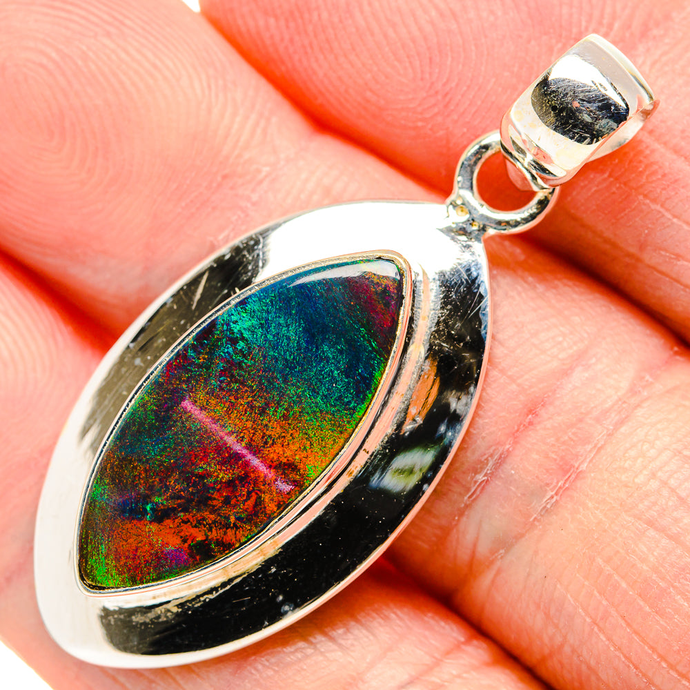 Aura Opal Pendants handcrafted by Ana Silver Co - PD34951