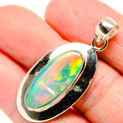 Aura Opal Pendants handcrafted by Ana Silver Co - PD34958