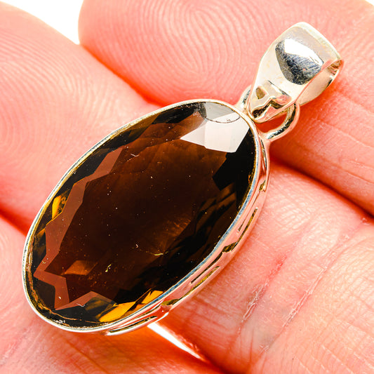 Smoky Quartz Pendants handcrafted by Ana Silver Co - PD34960