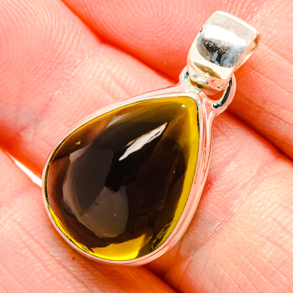 Green Tourmaline Pendants handcrafted by Ana Silver Co - PD34962