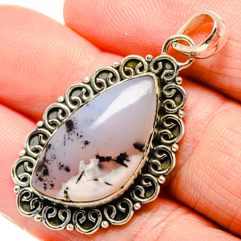 Dendritic Opal Pendants handcrafted by Ana Silver Co - PD34964