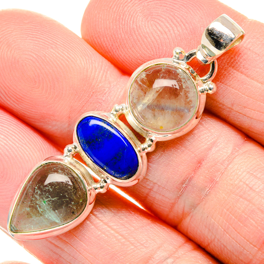 Aquamarine Pendants handcrafted by Ana Silver Co - PD34966