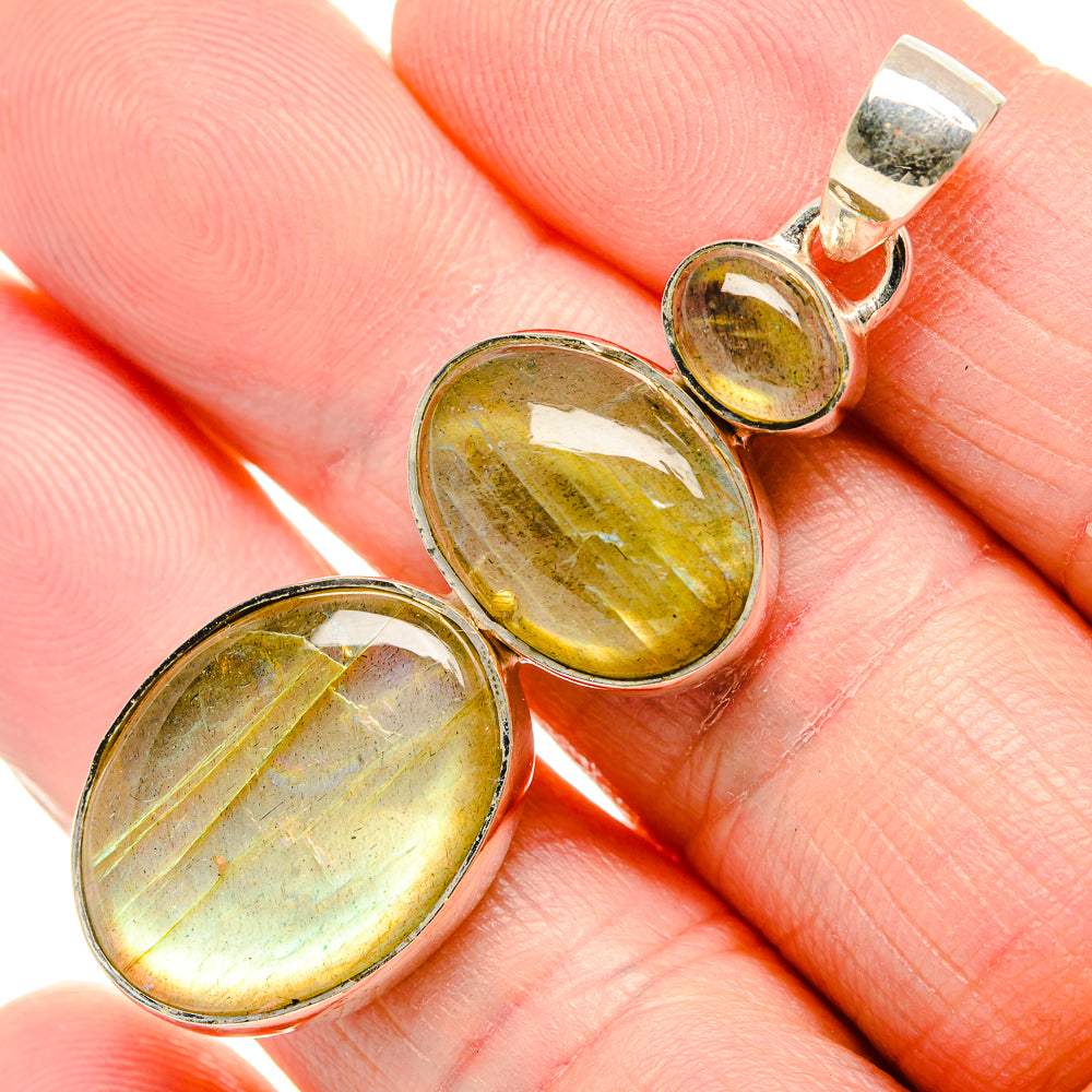 Labradorite Pendants handcrafted by Ana Silver Co - PD34967