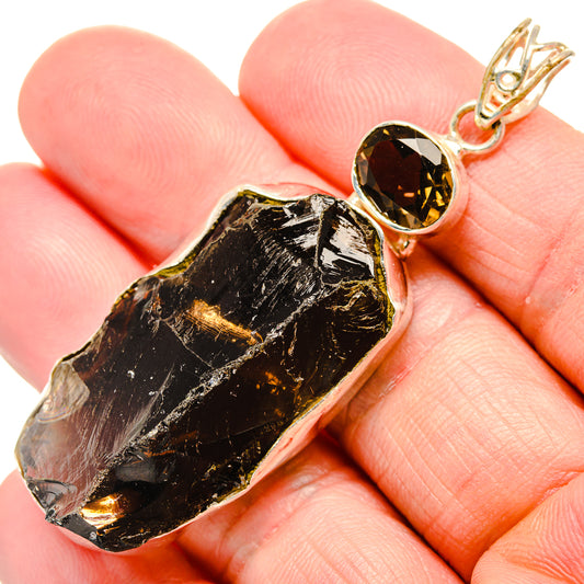 Smoky Quartz Pendants handcrafted by Ana Silver Co - PD34969