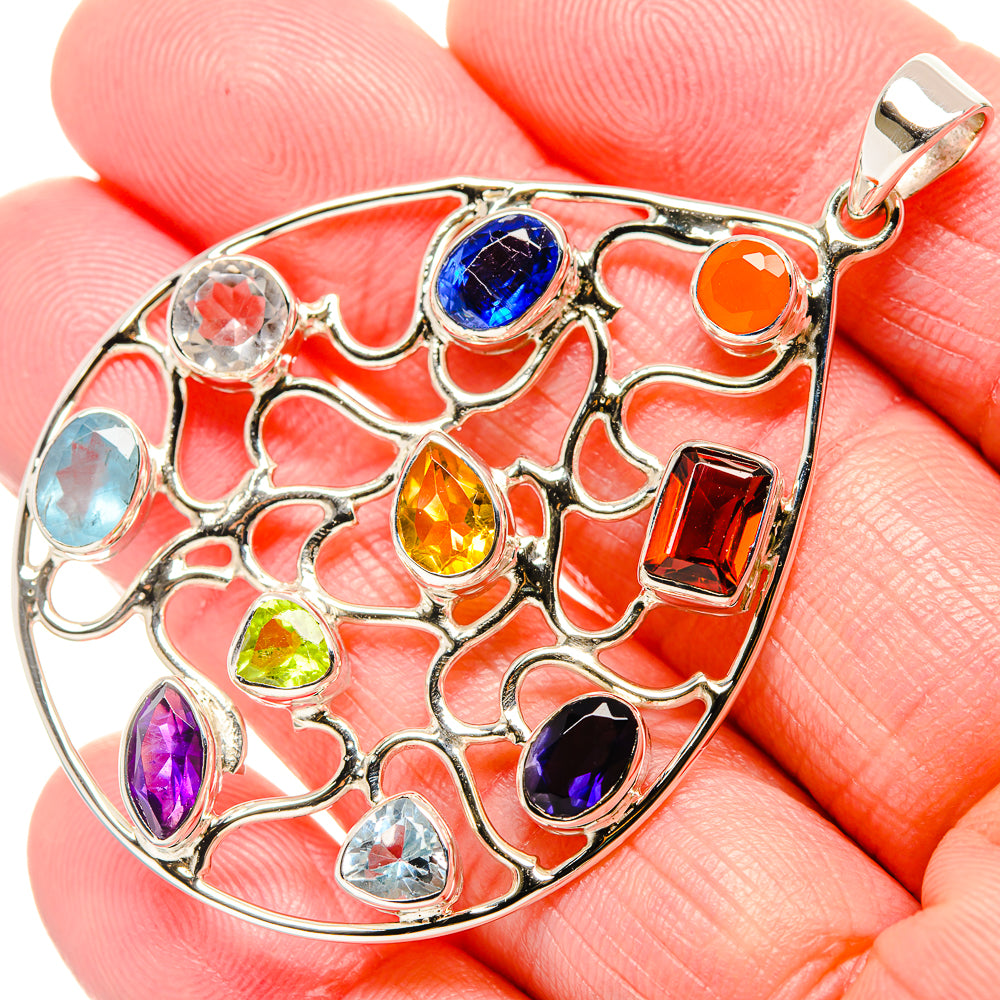 Multi-Gemstone Pendants handcrafted by Ana Silver Co - PD34979