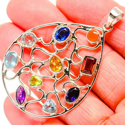Multi-Gemstone Pendants handcrafted by Ana Silver Co - PD34979