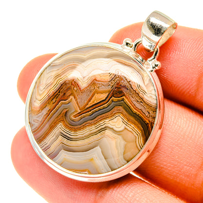 Botswana Agate Pendants handcrafted by Ana Silver Co - PD3498