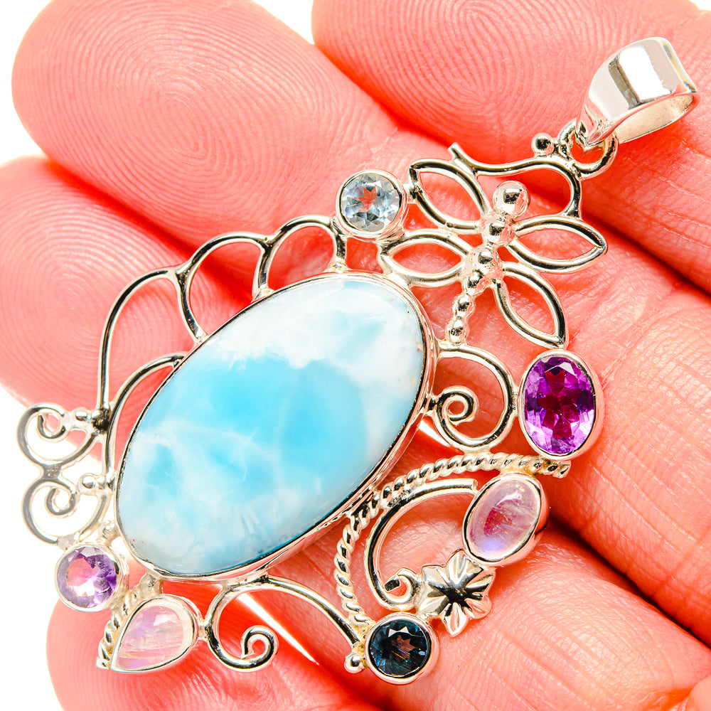 Larimar Pendants handcrafted by Ana Silver Co - PD34987