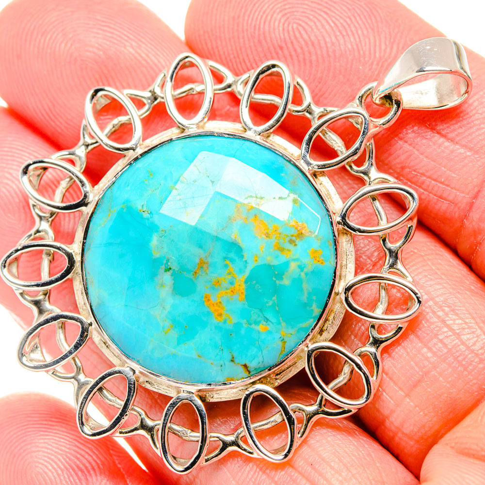 Arizona Turquoise Pendants handcrafted by Ana Silver Co - PD34991