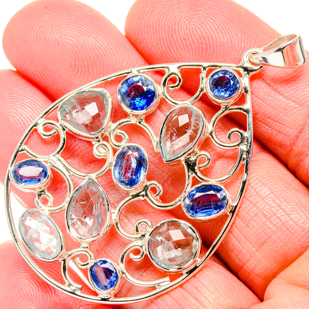 Aquamarine Pendants handcrafted by Ana Silver Co - PD34994